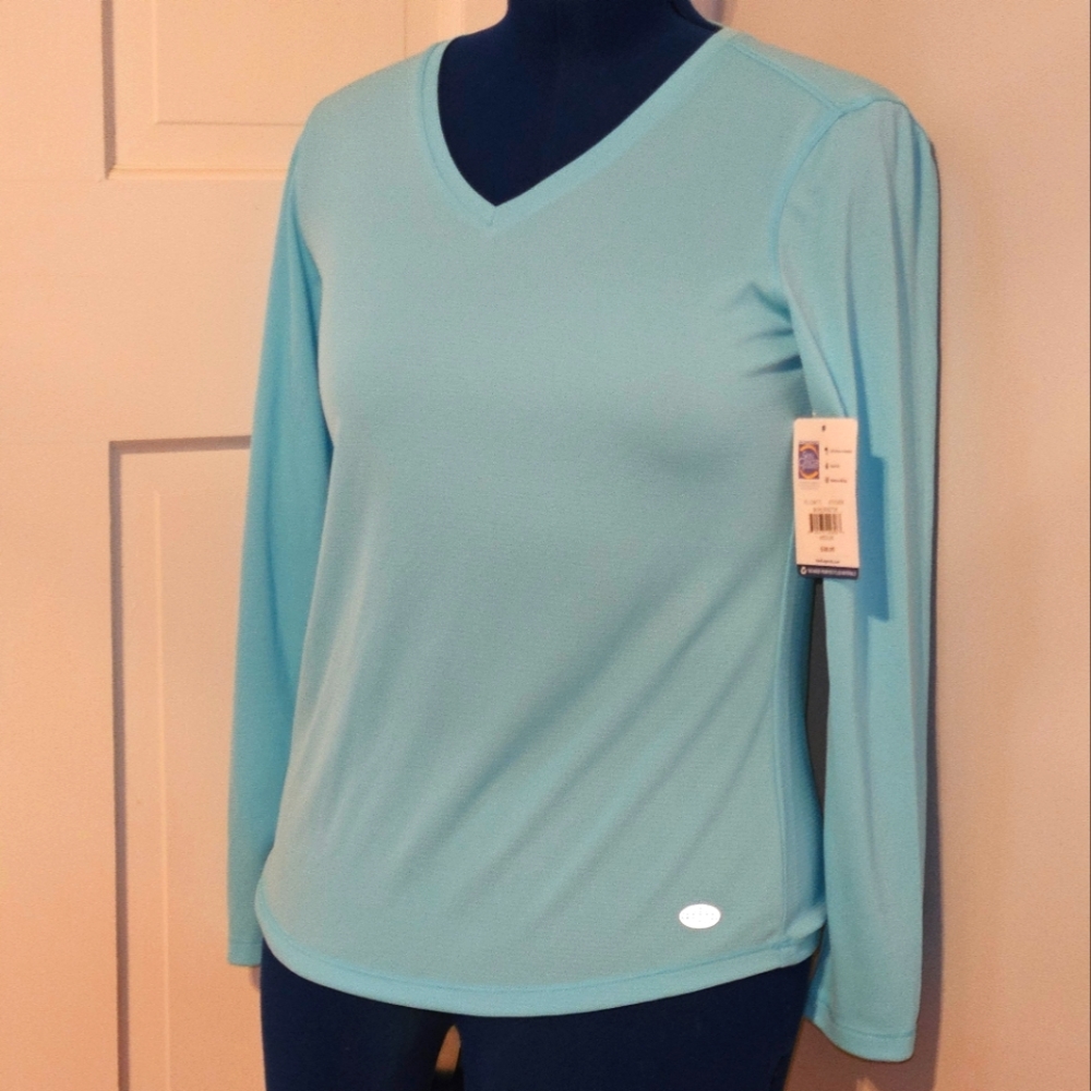 REEL LEGENDS VEE NECK LONG SLEEVE-SIZE MEDIUM